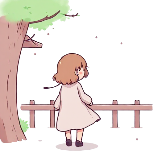 turning away