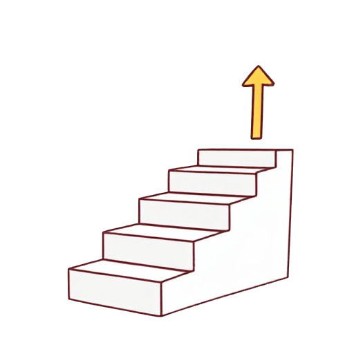 upstairs