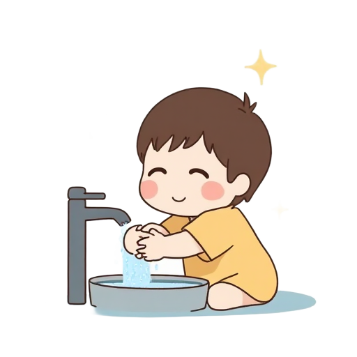 washing hands