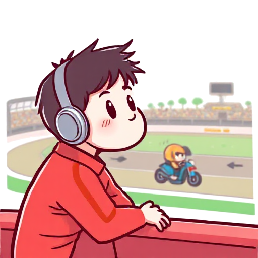 watching a race