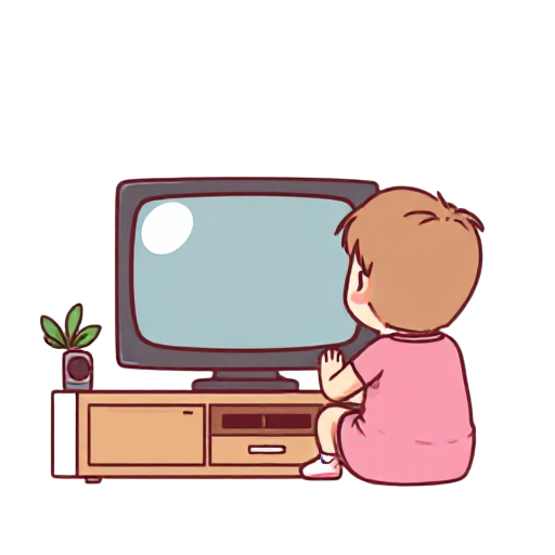 watching TV
