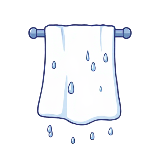 wet towel