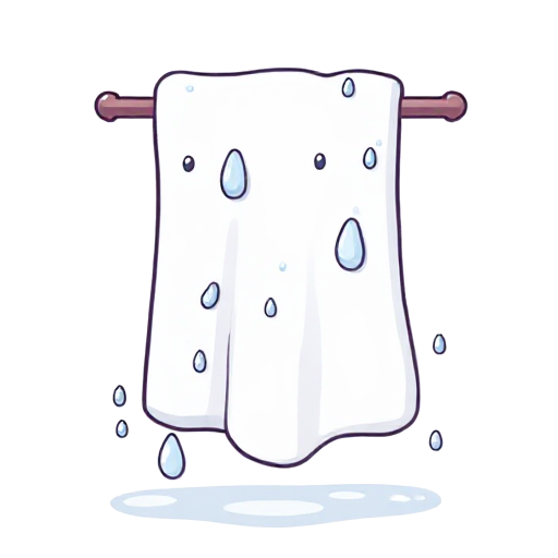 wet towel