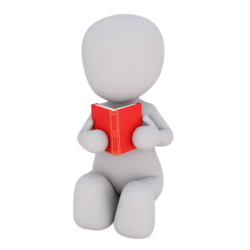 holding a book