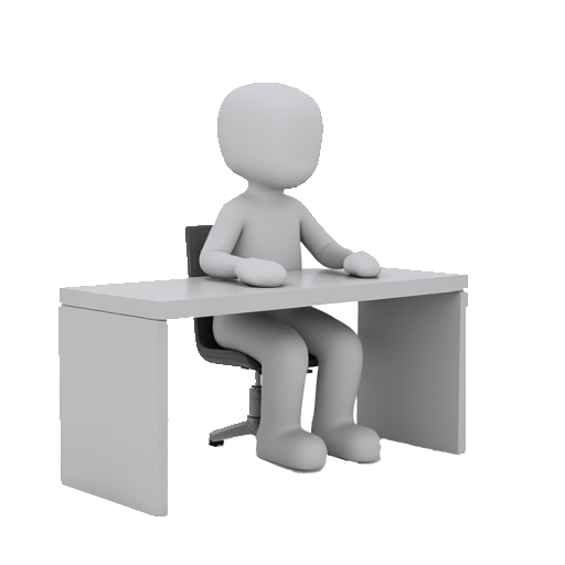 sit at a desk