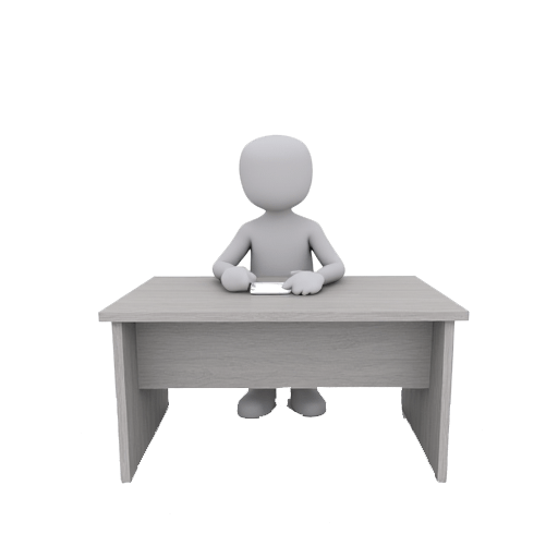 sit at a desk