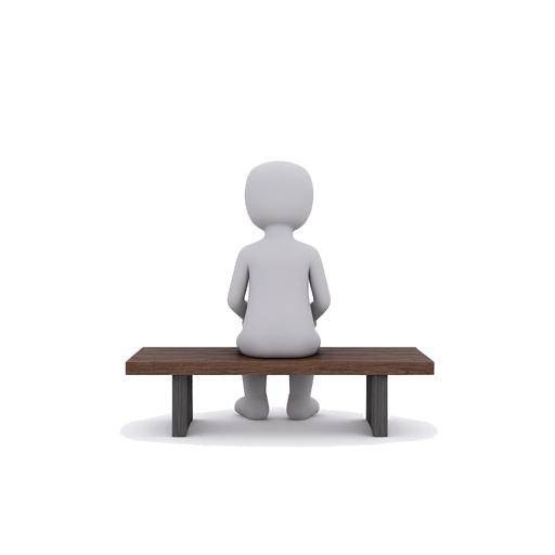 sit on a bench