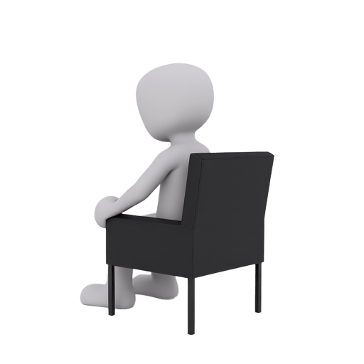 sit in an armchair
