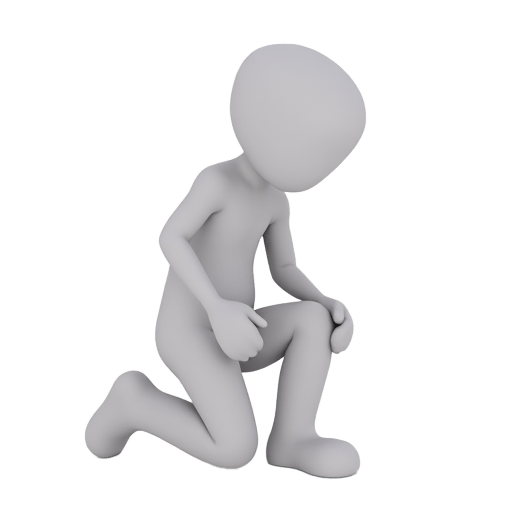 bend down on one knee