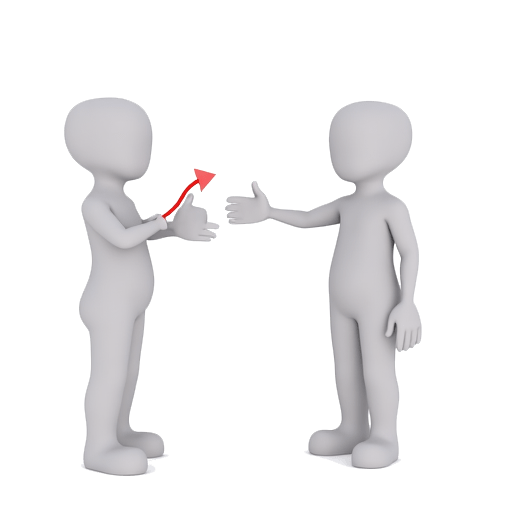 telling someone