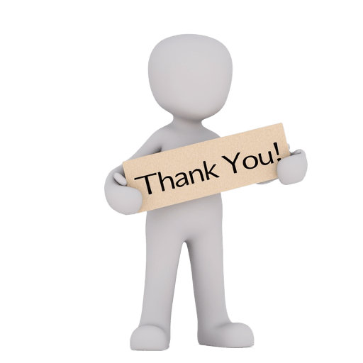 saying thanks