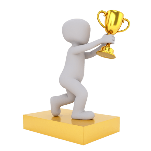winning a prize