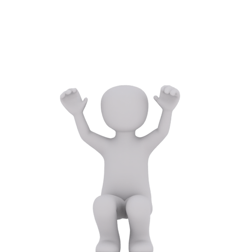 putting arms up