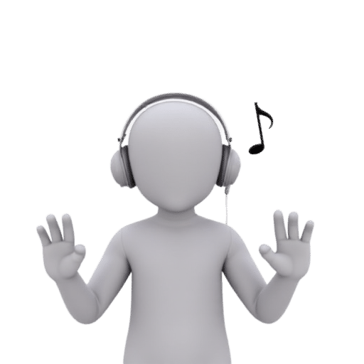 listening to music