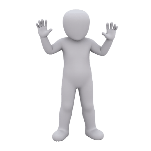 raised arms