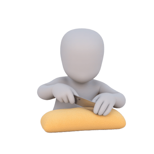 slicing bread