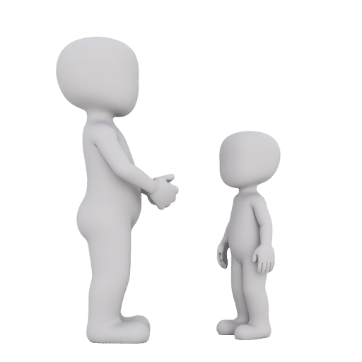 talking to a child