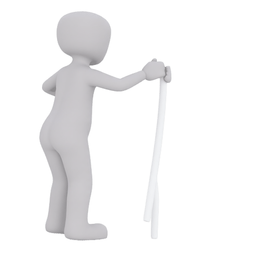 using a cane