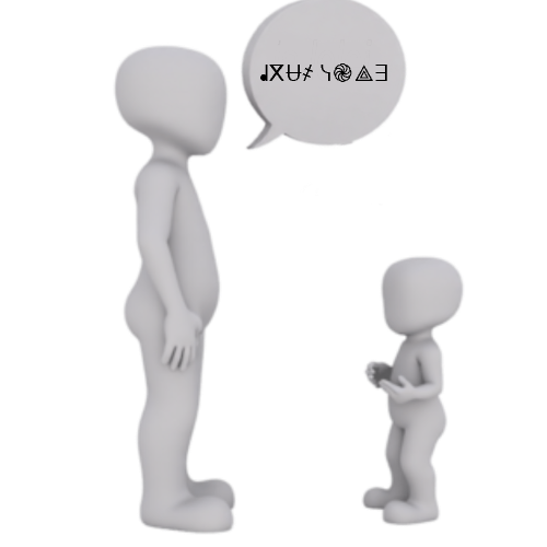 telling someone