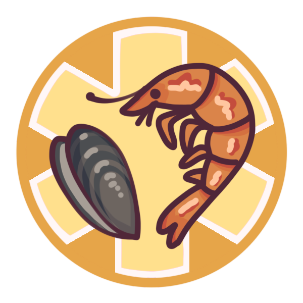mild shellfish allergy