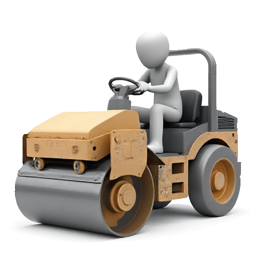 driving a steamroller
