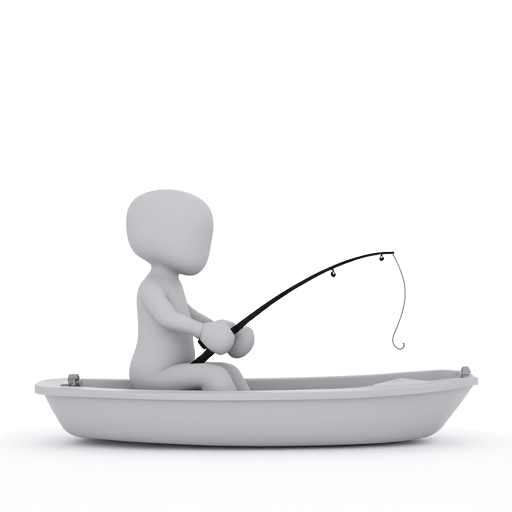 fishing on a boat