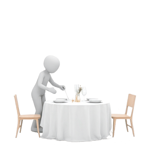 setting a table