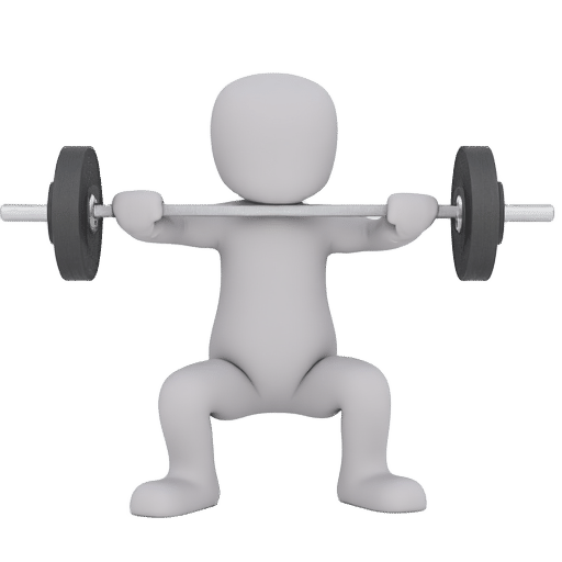 squat with a barbell