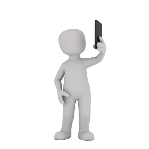 taking a selfie