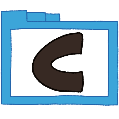 C folder (black, thin)
