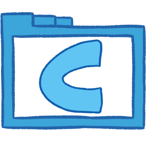 C folder (blue, thick)