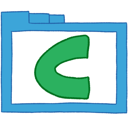 C folder (green, thin)