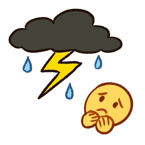 I'm scared of the storm