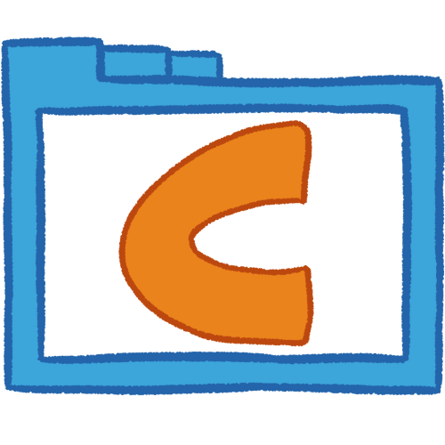 C folder (orange, thick)