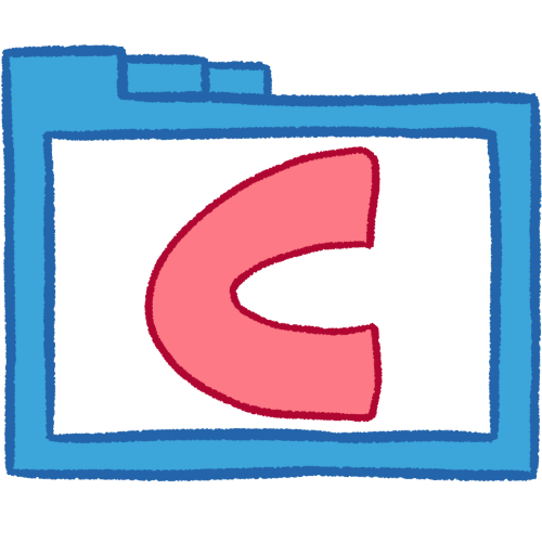 C folder (pink, thick)
