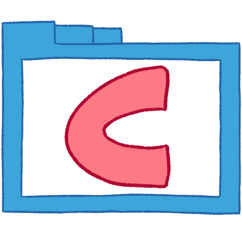C folder (pink, thin)