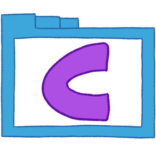 C folder (purple, thin)
