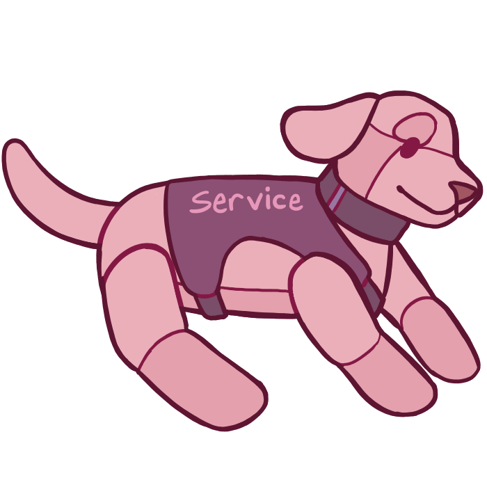 service dog plushie