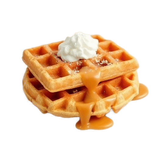 Dulce de leche waffles