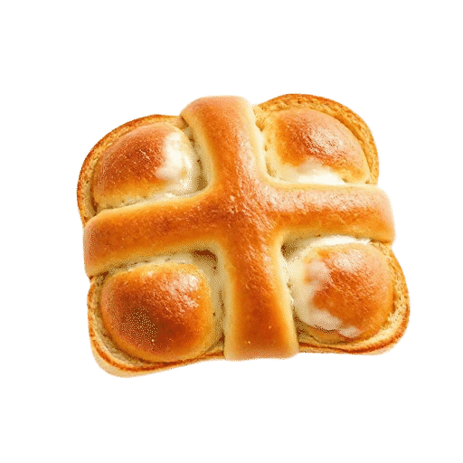 hot cross bun toast
