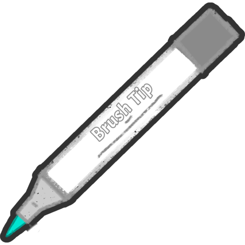 brush tip marker