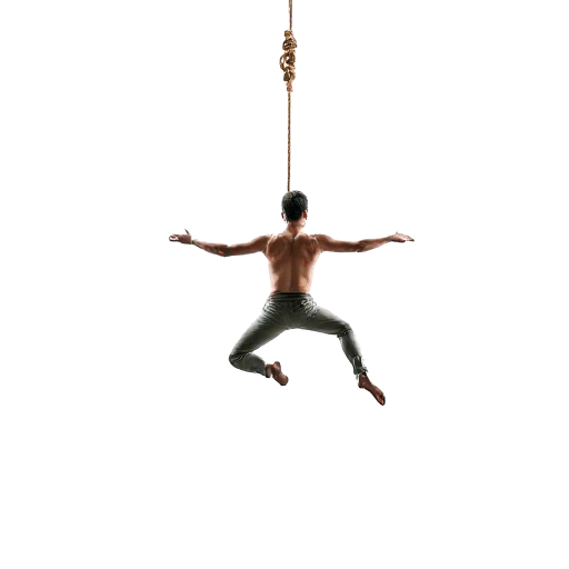 aerial rope performer