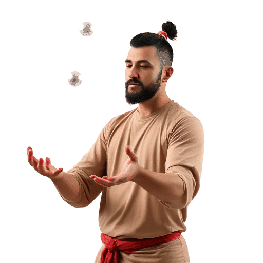 contact juggling performer