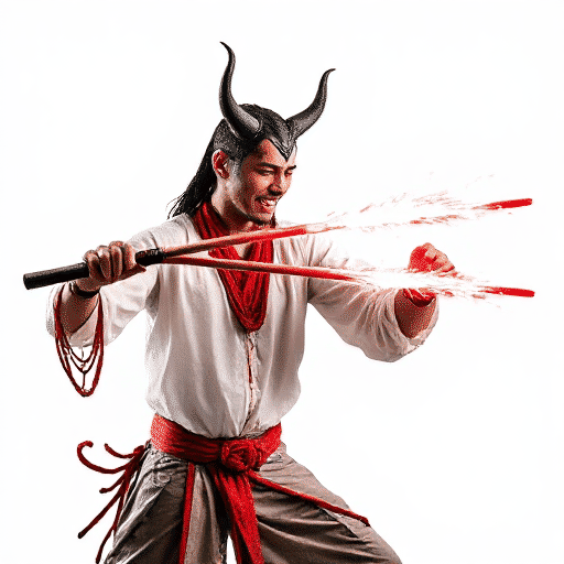devil sticks performer