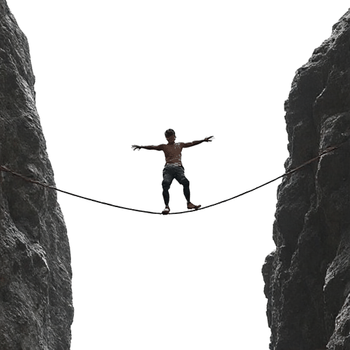 slack line performer