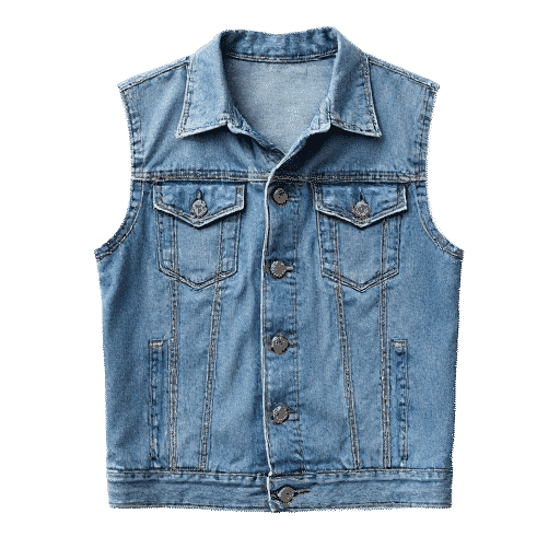 denim waistcoat