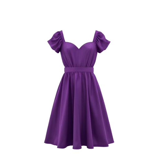 dress with puff sleeves