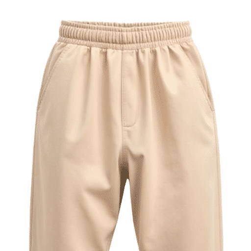 elastic waistband trousers