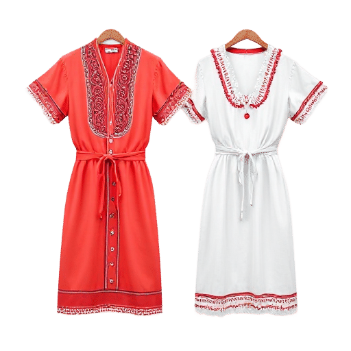 embroidered dresses