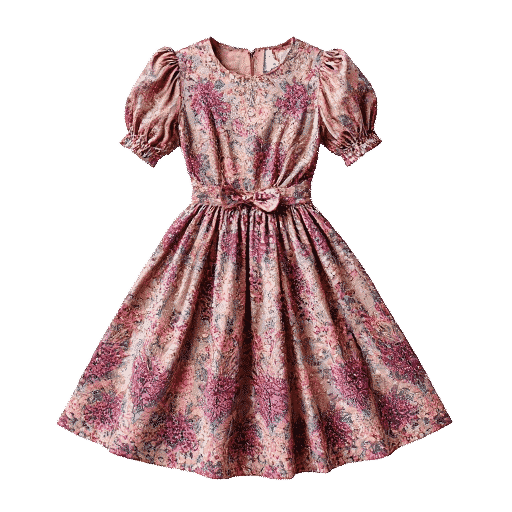 floral waisted dress